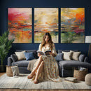 Colorful Abstract Canvas Wall Art — Large Textured Oil by MyGreatCanvas | Canvas Wall Art Prints | Photo Prints & Wall Decor