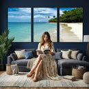 Puerto Rico Beach Paradise Wall Art – Tropical Coastal Print by MyGreatCanvas | Canvas Wall Art Prints | Photo Prints & Wall Decor