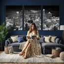 Charlotte Skyline Canvas Wall Art Print – North Carolina Cityscape Photography Print by MyGreatCanvas | Canvas Wall Art Prints | Photo Prints & Wall Decor