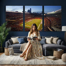 Chicago Bears Soldier Field Canvas Wall Art, NFL Stadium Panorama Print, Football Arena Photography for Sports Fans by MyGreatCanvas | Canvas Wall Art Prints | Photo Prints & Wall Decor