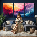 Colorful Abstract Canvas Wall Art Print, Vibrant Popup Color Art Print by MyGreatCanvas | Canvas Wall Art Prints | Photo Prints & Wall Decor