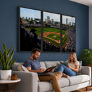 Chicago Cubs Baseball Team Print - Wrigley Field Stadium