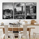 Black and White Atlanta Wall Art Canvas Print by MyGreatCanvas | Canvas Wall Art Prints | Photo Prints & Wall Decor