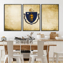 Massachusetts Flag Wall Art Canvas Print by MyGreatCanvas | Canvas Wall Art Prints | Photo Prints & Wall Decor