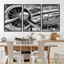 Vintage Antique Airplane Wall Art Canvas Print