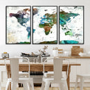 Modern Watercolor World Map Canvas Wall Art – Framed by MyGreatCanvas | Canvas Wall Art Prints | Photo Prints & Wall Decor