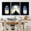 Women and Yoga Wall Art Canvas Print