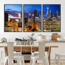 Los Angeles Night Wall Art Canvas Print