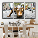 Charging Bull Wall Art Canvas Print