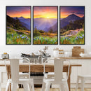 Mountain and Spring Wall Art Canvas Print