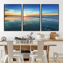 Blue Sky and Beach Wall Art Canvas Print