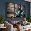 Dambell and Sport Wall Art Canvas Print