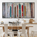 Vintage Wooden Weathered Ski's in Front of an Old Barn Wall by MyGreatCanvas | Canvas Wall Art Prints | Photo Prints & Wall Decor