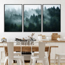 Misty Forest Wall Art – Serene Green Landscape Canvas Print, by MyGreatCanvas | Canvas Wall Art Prints | Photo Prints & Wall Decor