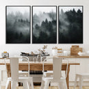 Foggy Forest Wall Art Canvas Print | 3 Panel Large Misty by MyGreatCanvas | Canvas Wall Art Prints | Photo Prints & Wall Decor