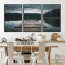 Wooden Bridge Near Lake Wall Art Canvas Print by MyGreatCanvas | Canvas Wall Art Prints | Photo Prints & Wall Decor