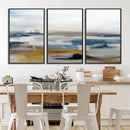 Abstract Landscape Wall Art Canvas | 3 Panel Modern Blue, by MyGreatCanvas | Canvas Wall Art Prints | Photo Prints & Wall Decor