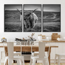 Fluffy Cattle Wall Art Print, Highland Cow Canvas, Framed by MyGreatCanvas | Canvas Wall Art Prints | Photo Prints & Wall Decor