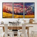 Mountain and Daylight Red Sunset Wall Art Canvas Print by MyGreatCanvas | Canvas Wall Art Prints | Photo Prints & Wall Decor