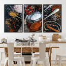 Spices and Seasonings Canvas Wall Art – Colorful Triptych by MyGreatCanvas | Canvas Wall Art Prints | Photo Prints & Wall Decor