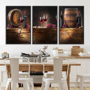 Wine and Barrels Wall Art Canvas Print by MyGreatCanvas | Canvas Wall Art Prints | Photo Prints & Wall Decor