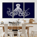 Blue Octopus Wall Art Canvas Print by MyGreatCanvas | Canvas Wall Art Prints | Photo Prints & Wall Decor