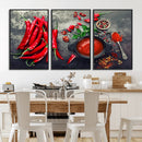 Red Pepper Kitchen and Restaurant Wall Wall Art, Red Pepper by MyGreatCanvas | Canvas Wall Art Prints | Photo Prints & Wall Decor
