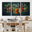 Colorful Spices Canvas Wall Art – Vibrant Kitchen Decor by MyGreatCanvas | Canvas Wall Art Prints | Photo Prints & Wall Decor