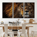 Mighty Lion Wall Art Canvas Print – Majestic Animal Portrait
