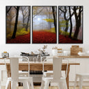 Foggy Forest Wall Art Landscape Canvas Print