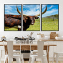 Longhorn and Cow Wall Art, Country Cow Wall Decor Canvas by MyGreatCanvas | Canvas Wall Art Prints | Photo Prints & Wall Decor