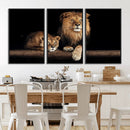 Lion Canvas Wall Art – Majestic Animal Print Artwork for by MyGreatCanvas | Canvas Wall Art Prints | Photo Prints & Wall Decor