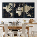 World Map Canvas Print – Detailed Map of the World Wall Art by MyGreatCanvas | Canvas Wall Art Prints | Photo Prints & Wall Decor