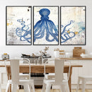 Octopus Canvas Wall Art | Coastal Marine Life Artwork for by MyGreatCanvas | Canvas Wall Art Prints | Photo Prints & Wall Decor