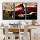 Red Classic Car Wall Art Canvas Print