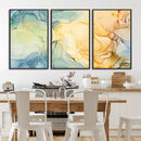 Green and Yellow Marble Fluid Effect Wall Art, Green and by MyGreatCanvas | Canvas Wall Art Prints | Photo Prints & Wall Decor