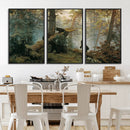 Grizzly Bear Cubs Wall Art Canvas Print