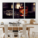 Whiskey and Cigar Canvas – Luxurious Wall Art for Home or