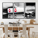 Aces Poker Art Poker Game Wall Art Canvas Print by MyGreatCanvas | Canvas Wall Art Prints | Photo Prints & Wall Decor