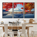 Mount Fuji Canvas Wall Art Japan Autumn Mountain Canvas