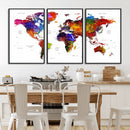 World Map Canvas Print – Detailed Map of the World Wall Art