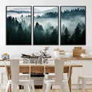 Captivating Misty Forest Wall Art Canvas, Premium Canvas