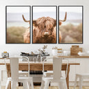 Scottish Serene Highland Cow Canvas Wall Art – Serene