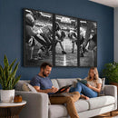American Football Wall Art Canvas Print Framed Stadium Sport