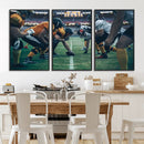 American Football Playing Wall Art Canvas Print by MyGreatCanvas | Canvas Wall Art Prints | Photo Prints & Wall Decor