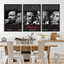 Thinker Quintet Canvas Wall Art – Martin, Obama, Malcolm X,