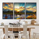 Grand Teton Park Sunrise Wall Art – Vibrant Landscape Canvas