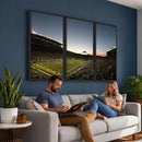 Oregon Ducks Football Team Print - Eugene Autzen Stadium