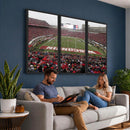Wisconsin Badgers Team Print Canvas - Madison Camp Randall