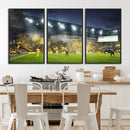 Columbus Crew Stadium Match Triple Canvas Wall Art - Dynamic